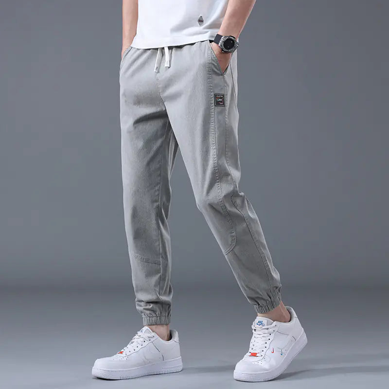 Men's Casual Loose Drawstring Sports Pants - Trendy Design