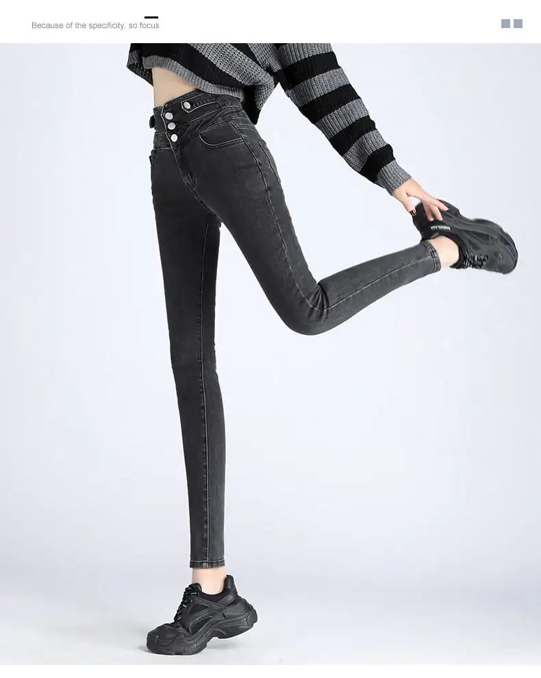 Spring New High-Waisted Skinny Pants Collection
