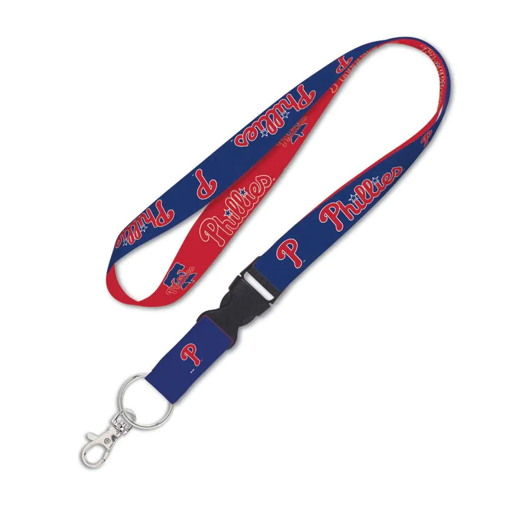 MLB Philadelphia Phillies Two-Tone Lanyard with Detachable Buckle