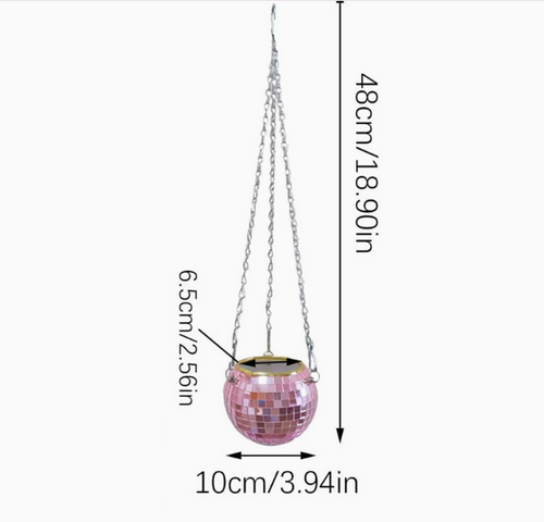 Boho Disco Ball Hanging Planter