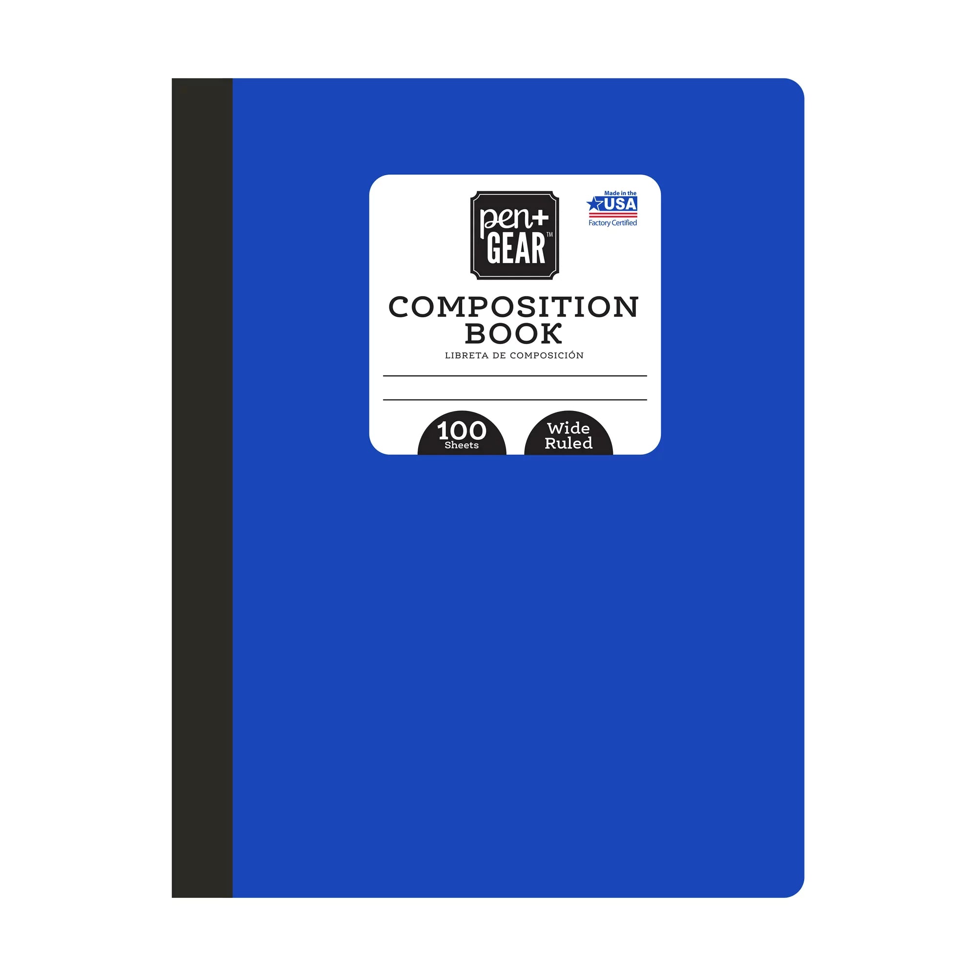 Pen + Gear 100 Sheets Composition Book, Wide Ruled
