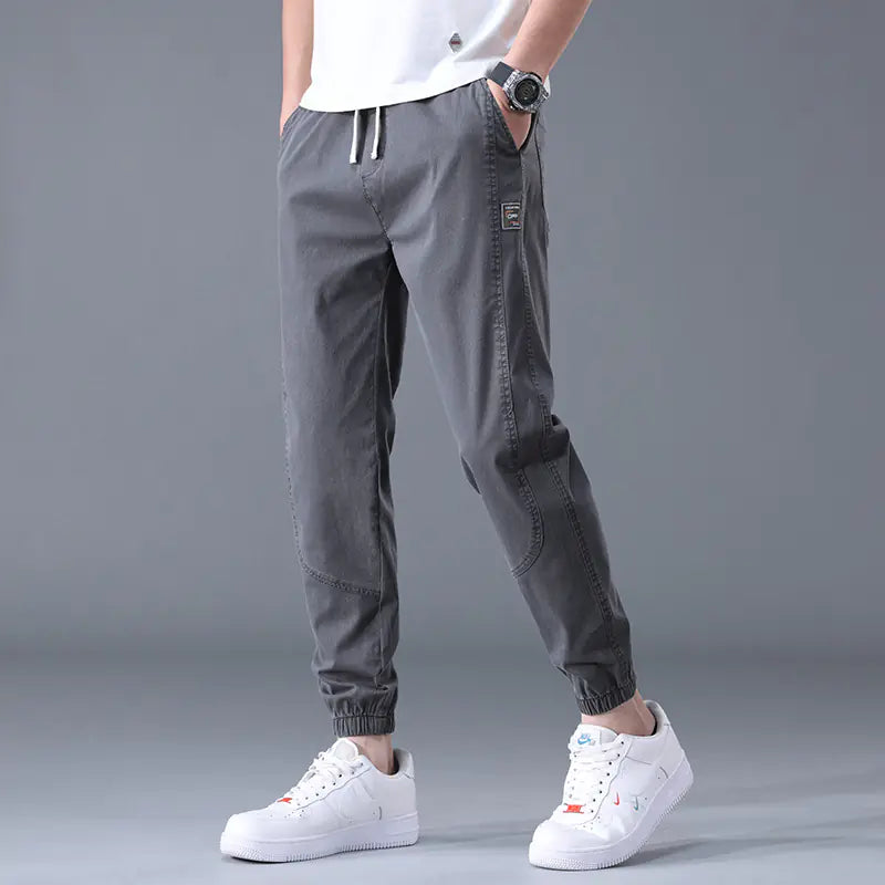 Men's Casual Loose Drawstring Sports Pants - Trendy Design